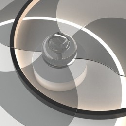 Luminária de teto estilo ventilador, luminária moderna estilo art déco