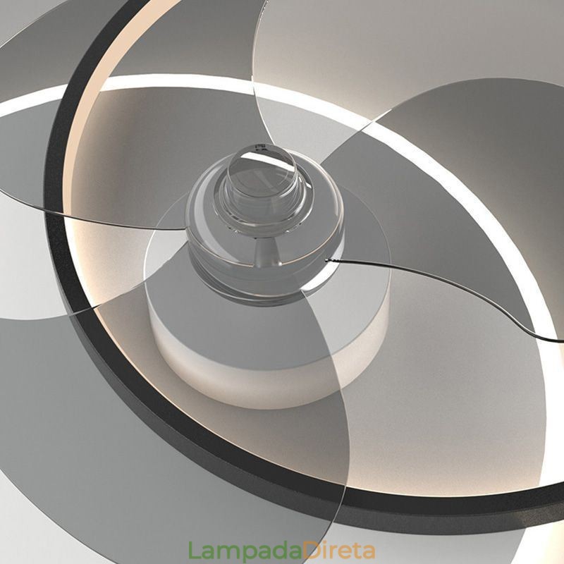 Luminária de teto estilo ventilador, luminária moderna estilo art déco