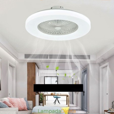 Ventilador de teto Luz tricromática Dimerização 3 velocidades Controle remoto Ventilador de teto Luz tricromática Dimerização 3 velocidades Controle remoto