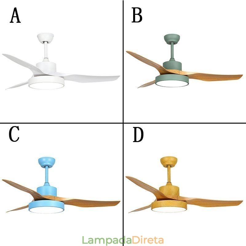 Ventilador de Teto com Controle Remoto 3 Pás