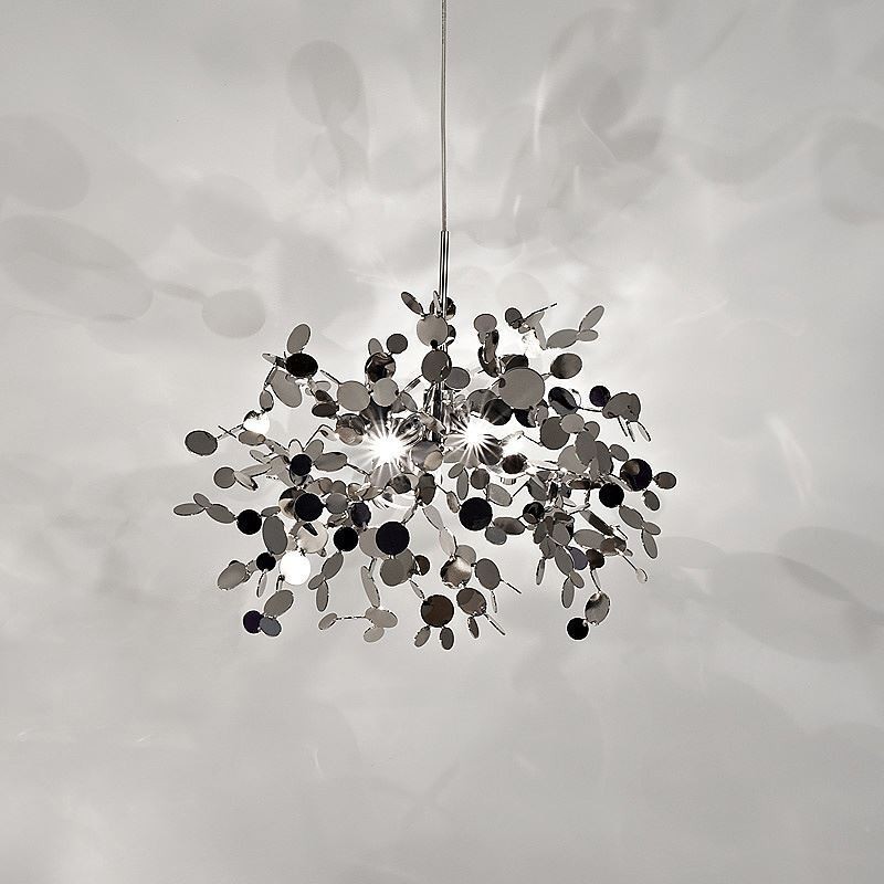3 luzes lustre luz aço inoxidável pingente iluminação teto luminária