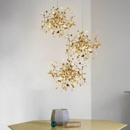 3 luzes lustre luz aço inoxidável pingente iluminação teto luminária