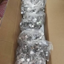 Lustre de lantejoulas em aço inoxidável, iluminação pendente para jantar