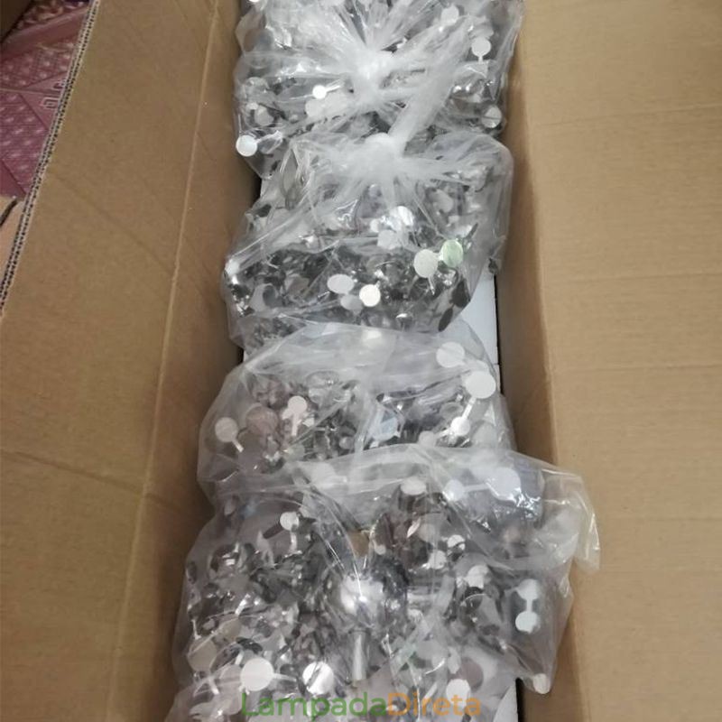 Lustre de lantejoulas em aço inoxidável, iluminação pendente para jantar