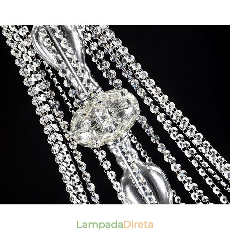 Lustre de cristal europeu decoração de cristal luz de teto com 65 luzes