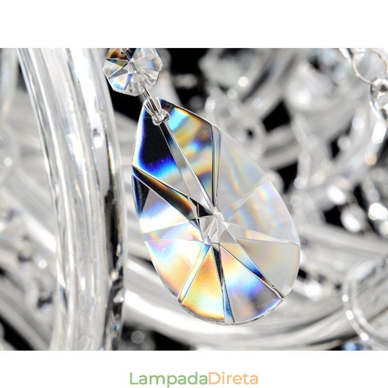Lustre de cristal europeu decoração de cristal luz de teto com 65 luzes