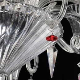 Lustre de cristal europeu decoração luz de teto com 18 luzes