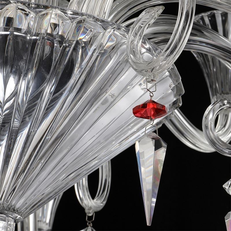 Lustre de cristal europeu decoração luz de teto com 18 luzes