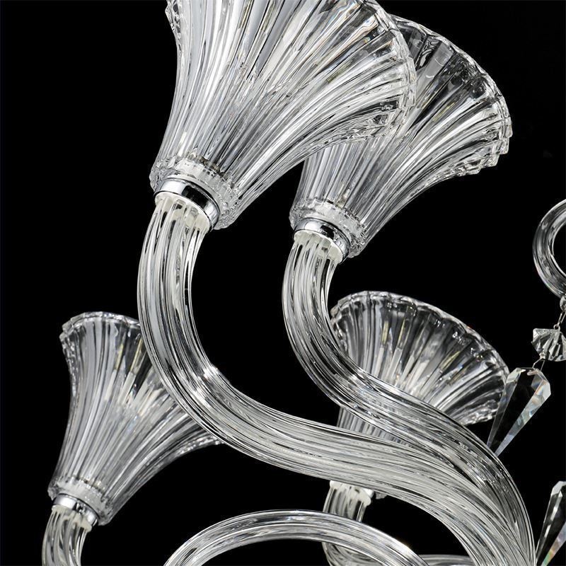 Lustre de cristal europeu decoração luz de teto com 18 luzes