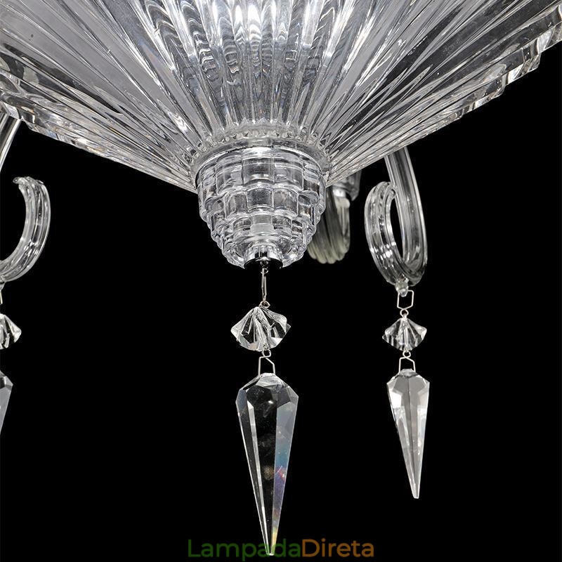 Lustre de cristal europeu decoração luz de teto com 12 luzes