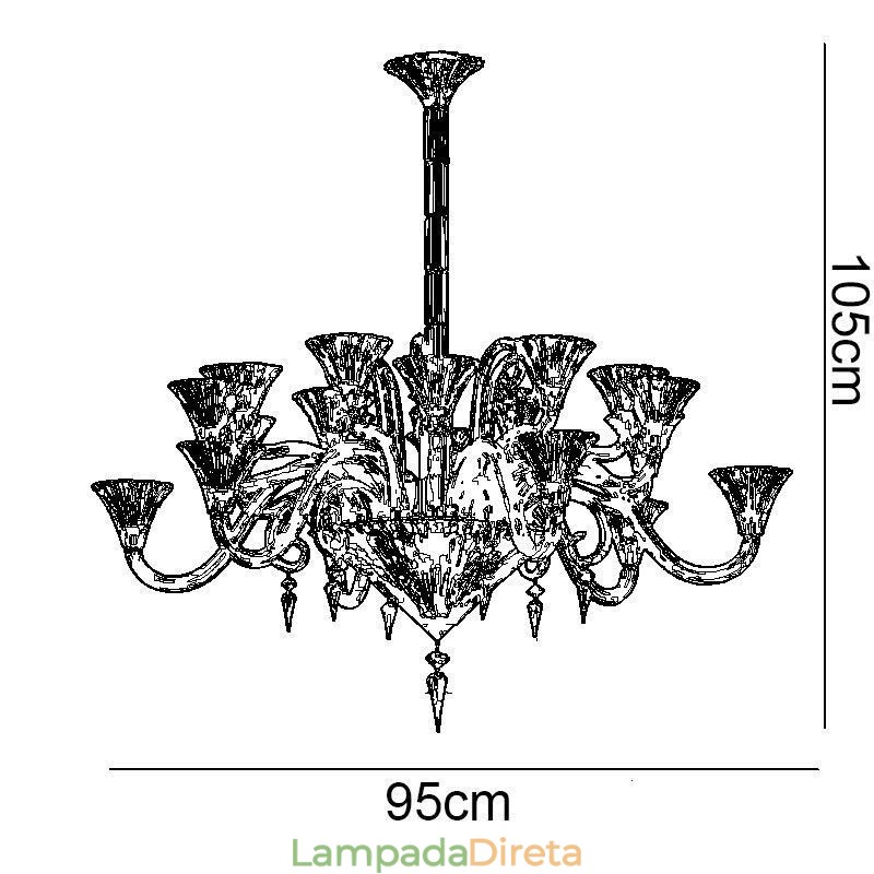 Lustre de cristal europeu decoração luz de teto com 12 luzes