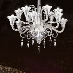 Lustre de cristal europeu decoração luz de teto com 12 luzes