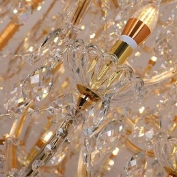 Lustre de cristal de luxo decoração luz de teto com 96 luzes
