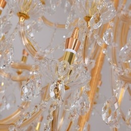 Lustre de cristal de luxo decoração luz de teto com 96 luzes