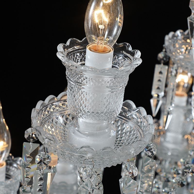 Lustre de cristal europeu, luminária de teto com 48 luzes