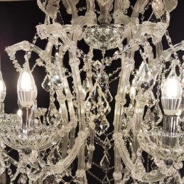 Lustre de cristal europeu decoração luz de teto com 24 luzes