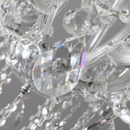 Lustre de cristal europeu decoração luz de teto com 24 luzes