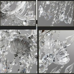 Lustre de cristal europeu decoração luz de teto com 24 luzes