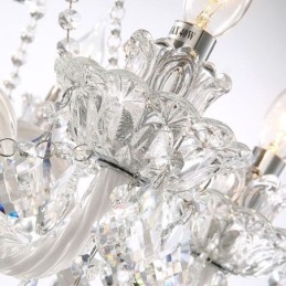 Lustre de cristal europeu com 32 luzes, decoração de luxo, luz de teto