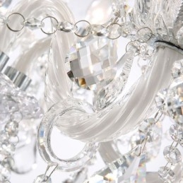 Lustre de cristal europeu com 32 luzes, decoração de luxo, luz de teto