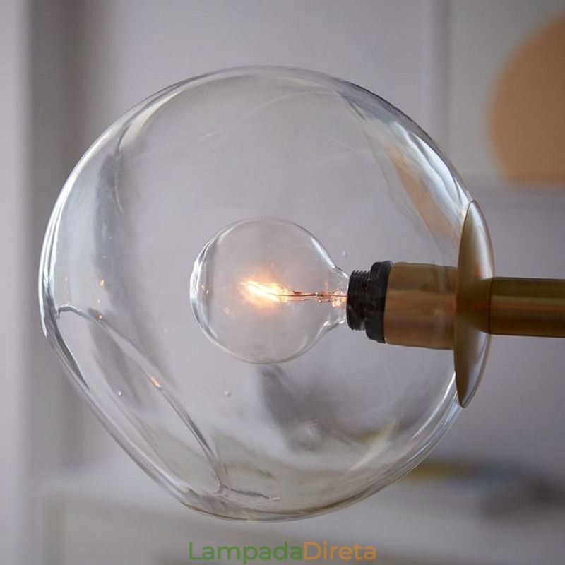 Luminária pendente contemporânea Magic Bean Simples 8 luzes