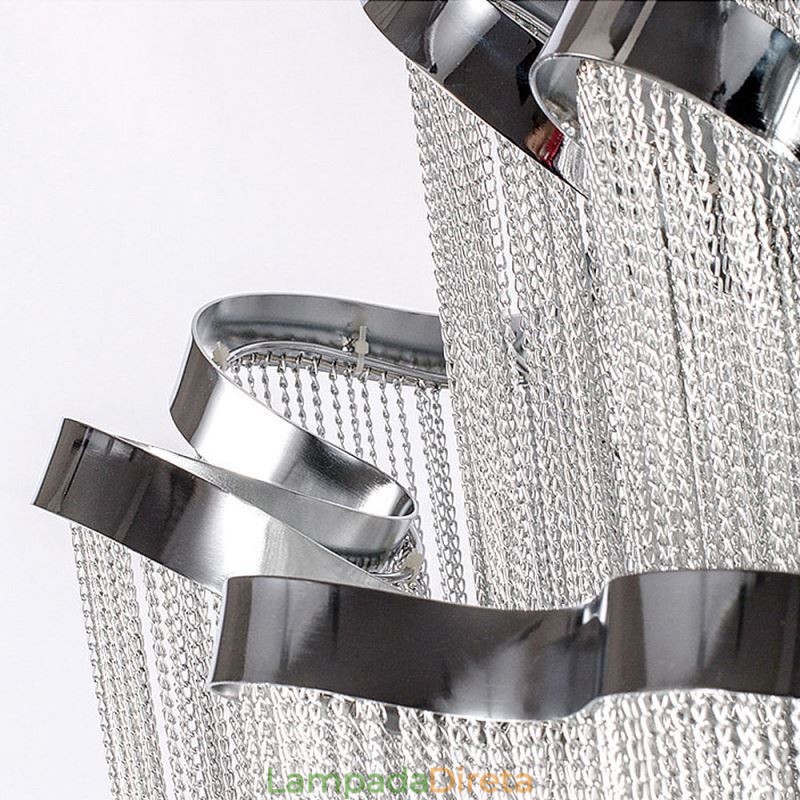 Luminária pendente moderna e elegante com borla