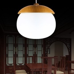 Lustre moderno e contemporâneo estilo mini madeira bambu
