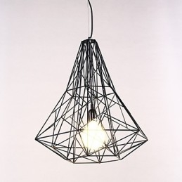 Lustre moderno contemporâneo de metal cromado
