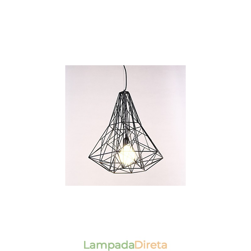 Lustre moderno contemporâneo de metal cromado