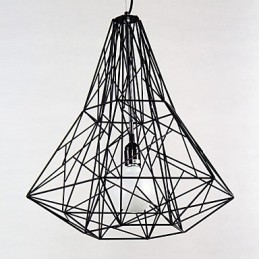 Lustre moderno contemporâneo de metal cromado