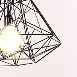 Lustre moderno contemporâneo de metal cromado