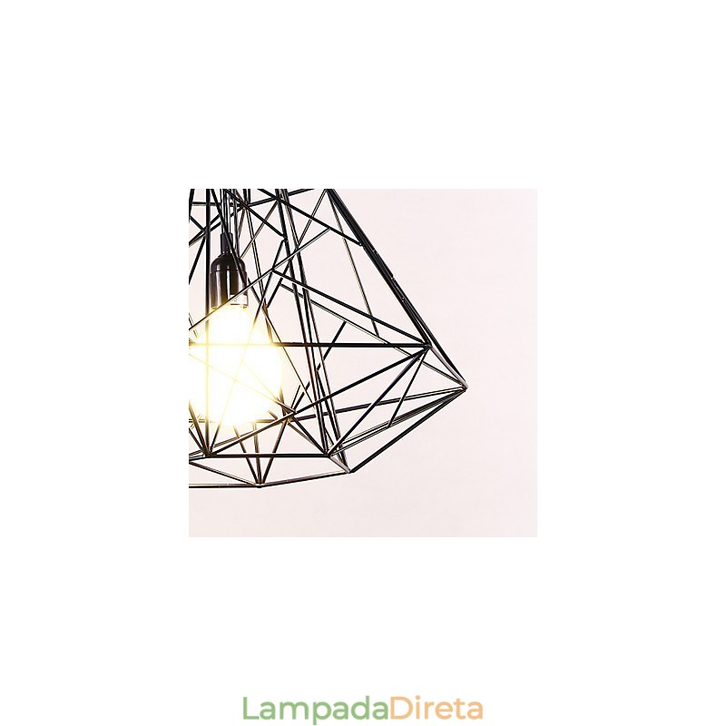 Lustre moderno contemporâneo de metal cromado