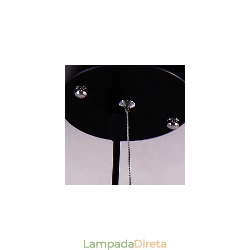 Lustre moderno contemporâneo de metal cromado