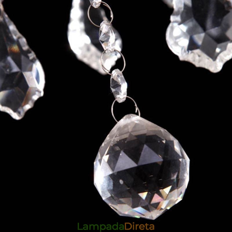 Lustre de cristal europeu, luminária pendente exclusiva de jade branco