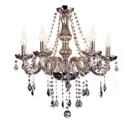 Elegante lustre de cristal estilo europeu luz pendente de vidro