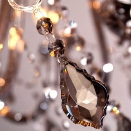 Elegante lustre de cristal estilo europeu luz pendente de vidro