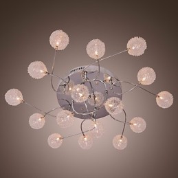 Luminária embutida de ferro G4 com cúpulas de alumínio