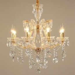 Elegante lustre de cristal europeu pendente