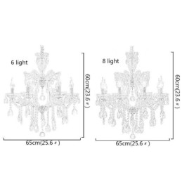 Elegante lustre de cristal europeu pendente