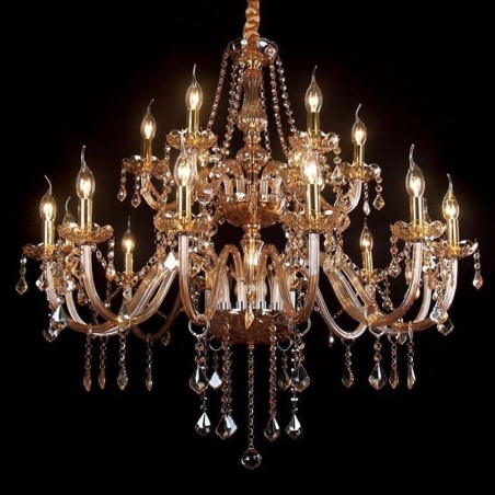 Lustre de cristal de luxo com luz de teto europeia Lustre de cristal de luxo com luz de teto europeia
