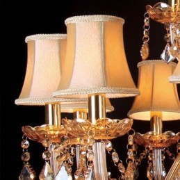 Lustre de cristal de luxo com luz de teto europeia