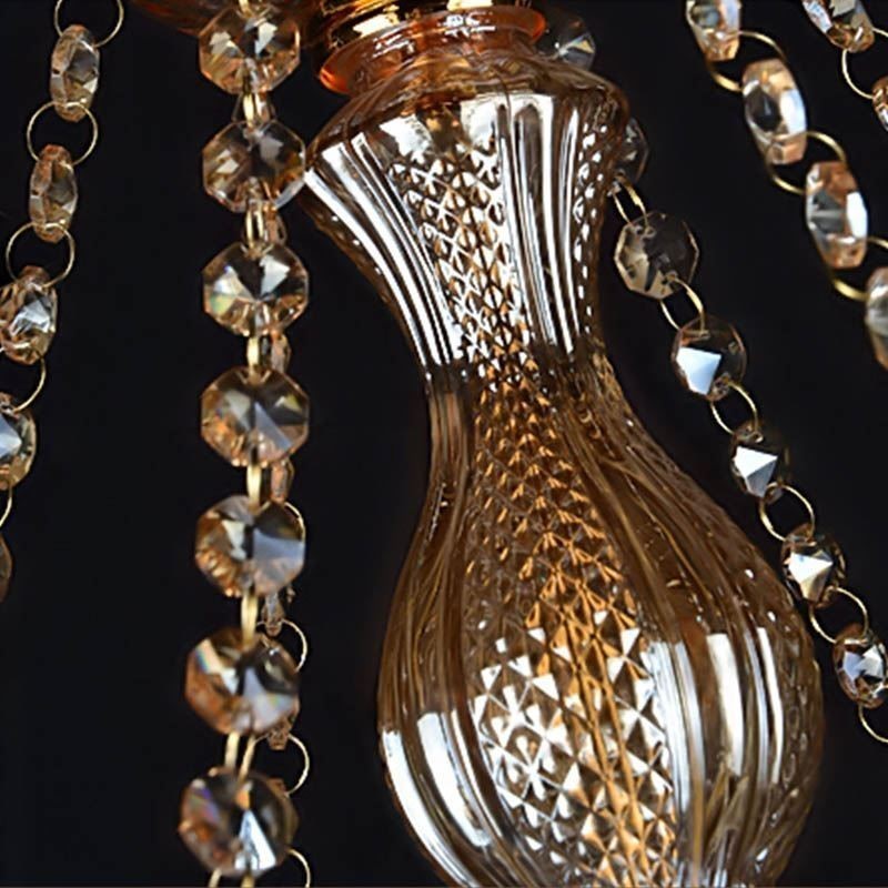 Grande lustre de cristal de luxo europeu pendente luz