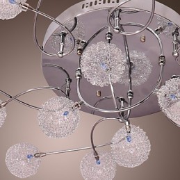 Luminária embutida de ferro G4 com cúpulas de alumínio