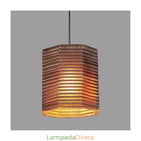 Luminária Pendente 1 Luz Moderna Material Tecido