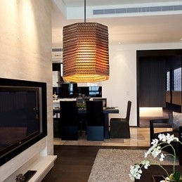 Luminária Pendente 1 Luz Moderna Material Tecido