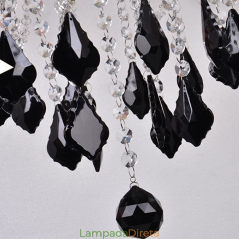Lustre de cristal europeu elegante luz pendente
