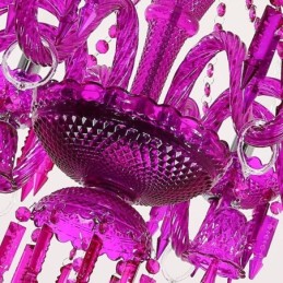 Lustre de cristal europeu com pingente de vidro e sinos