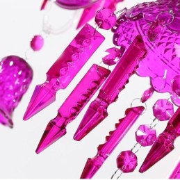 Lustre de cristal europeu com pingente de vidro e sinos