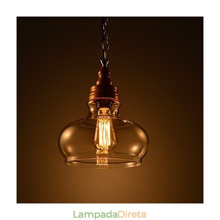 Luminárias pendentes 1 luz moderna simples artística Luminárias pendentes 1 luz moderna simples artística