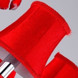 Lustre de cristal de luxo europeu vermelho cor pingente luz